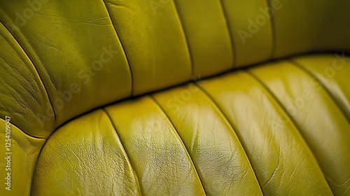 Yellow leather car seat texture