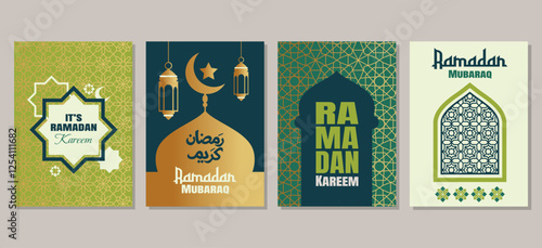 modern ramadan kareem template collection for greeting card  fashion  commercial  banner, cover, social media