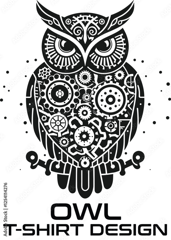 Naklejka premium Owl Vector T Shirt Design