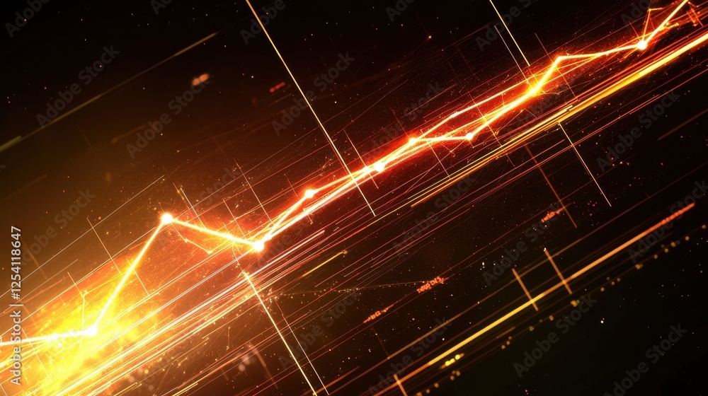 Obraz premium Dynamic Energy Flow in Abstract Design