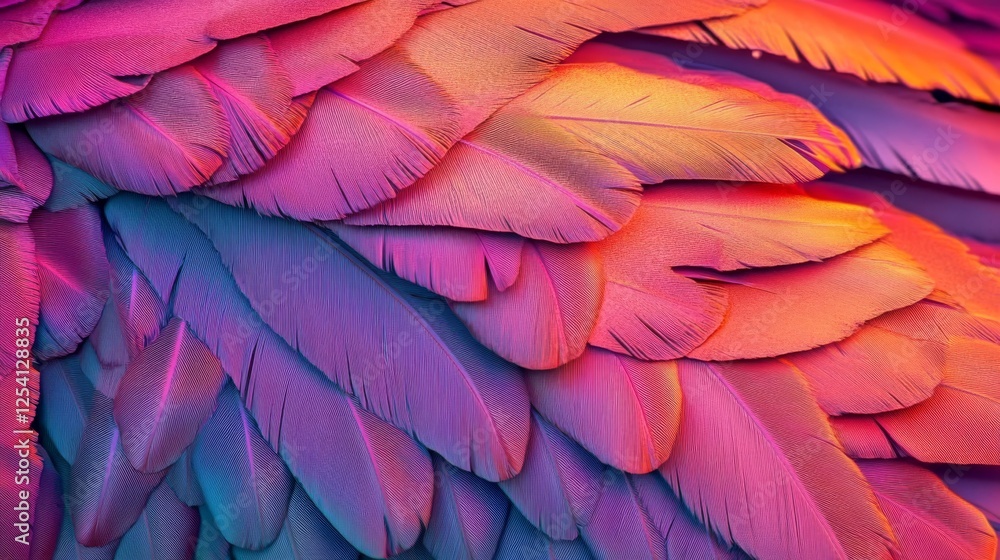 Obraz premium Web page background with purple feather graphic for PPT