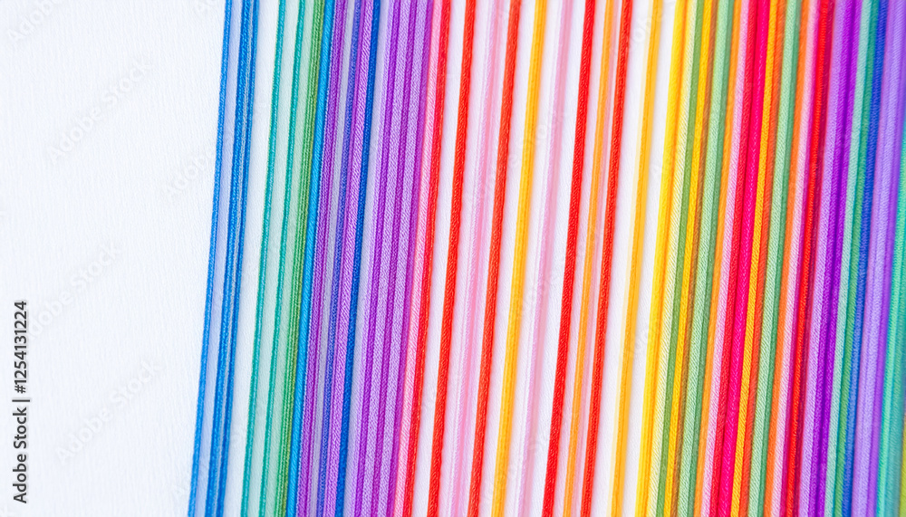 Colorful string and blank background, diagonal, straight line, thread, iridescent, vivid, gradient, lined, material, wallpaper Colorful string and blank background, diagonal, straight line, thread, iridescent, vivid, gradient, lined, material, wallpaper