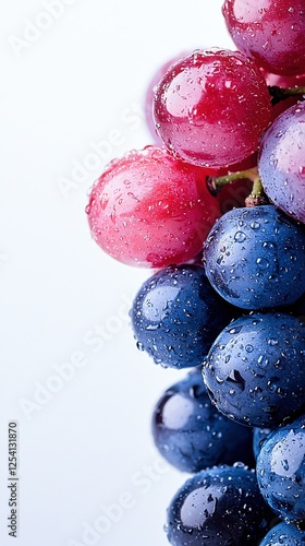 Wallpaper Mural   A zoomed-in photo of grapes with dewdrops on them and also on the grape clusters Torontodigital.ca