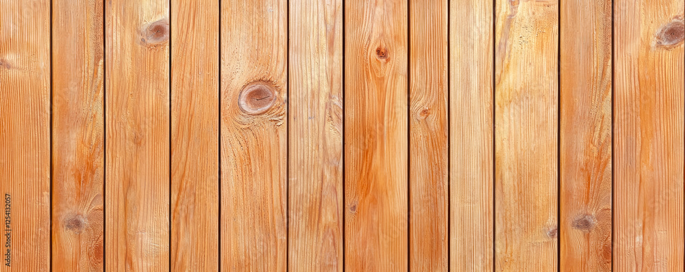 Naklejka premium Rustic wood grain texture banner displaying natural beauty of aged timber with deep grains and knots, perfect for enhancing warmth and character in any design project