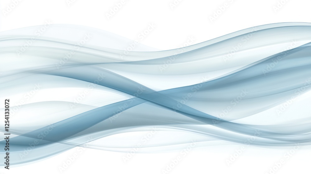 Obraz premium Abstract Blue Wave Design Background Image