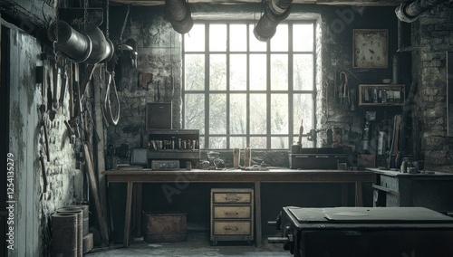 Vintage Workshop: A Timeless Space of Craftsmanship and Industry photo