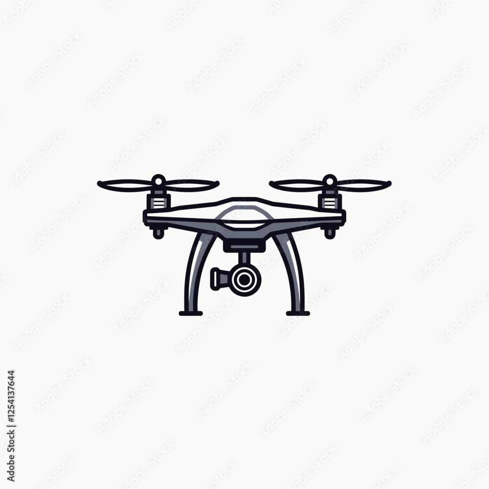 Drone soaring with camera against light green backdrop, aerial innovation Drone soaring with camera against light green backdrop, aerial innovation