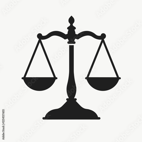 Scales of justice symbolizing fairness and balance, legal concept