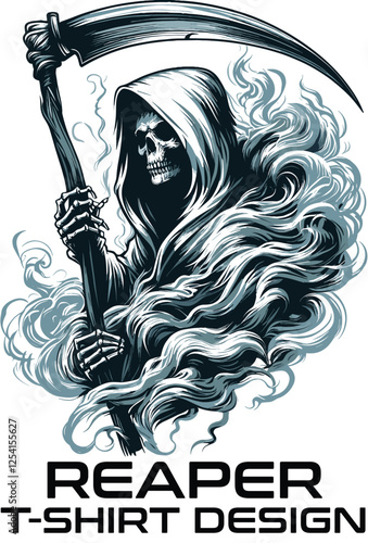 Reaper Vector T Shirt Design