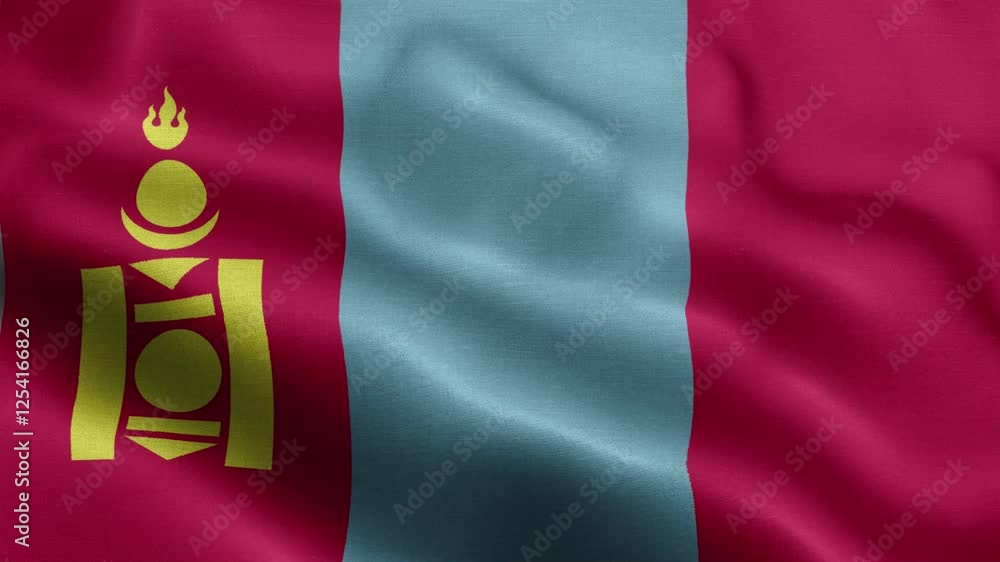 Mongolia flag_Front Mongolia flag_Front
