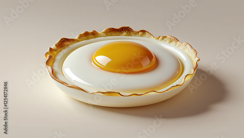 3d fried egg