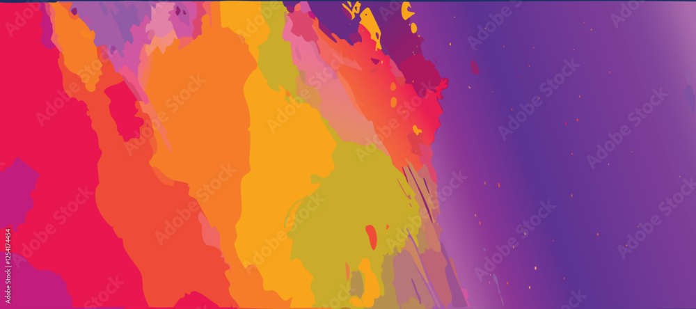 Naklejka premium Simple abstract watercolor background, colorful vector wallpaper design