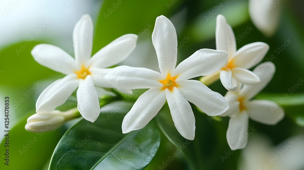 close up of beautiful orange jasmine flower close up of beautiful orange jasmine flower