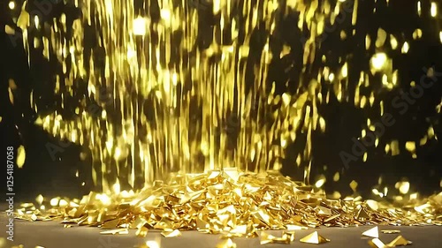 gold rain drops on the window