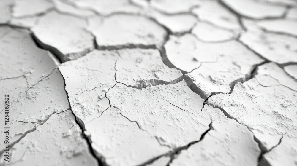 Fototapeta premium Close-up cracked earth texture, dry land