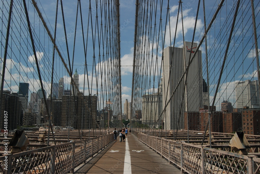 Fototapeta premium brooklyn bridge wires