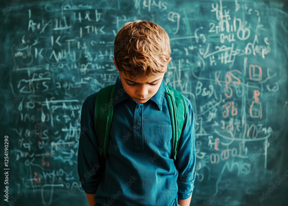 A Young Student Struggling with Math: The Challenges of Education World Autism Awareness Day A Young Student Struggling with Math: The Challenges of Education World Autism Awareness Day