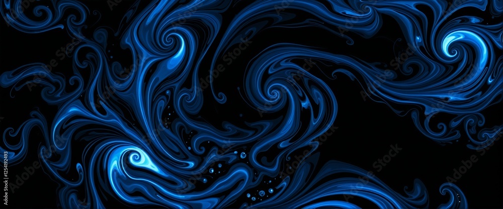 Enigmatic Indigo Whirl Design Enigmatic Indigo Whirl Design