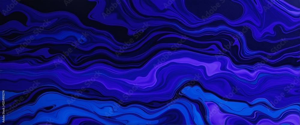 Fototapeta premium Fluid Purple and Blue Wallpaper Design