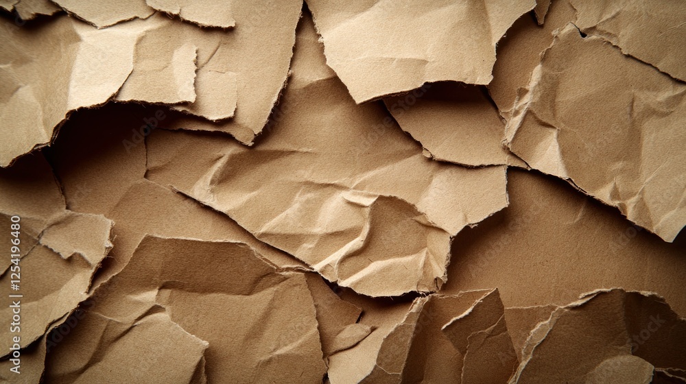 Crumpled Cardboard Texture Background Crumpled Cardboard Texture Background