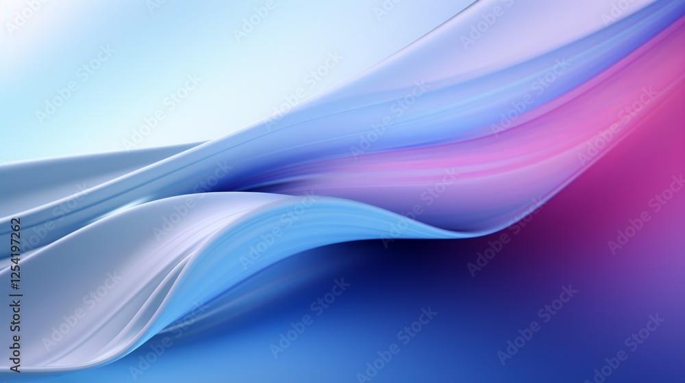 Fototapeta premium Macro smooth surface, blue and purple gradient color transition emphasis,