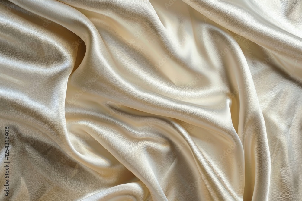 A stunning and beautiful golden satin fabric that showcases a rich texture along with flowing and elegant drapery A stunning and beautiful golden satin fabric that showcases a rich texture along with flowing and elegant drapery