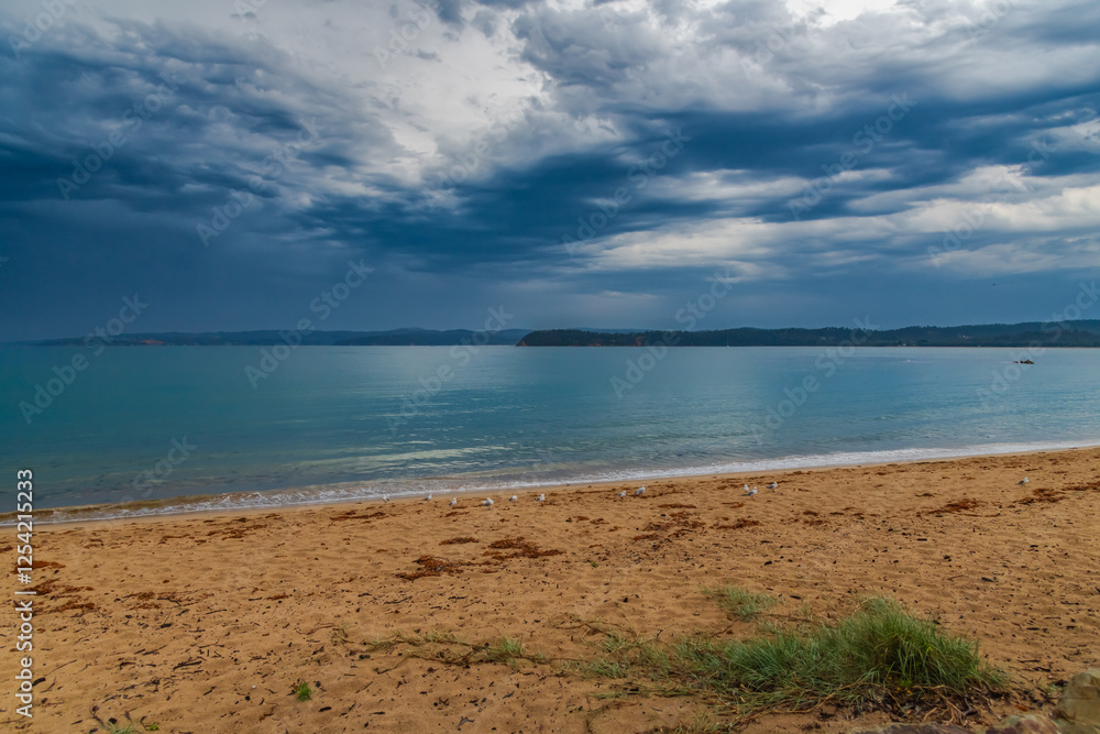 The calm after the storm by the water The calm after the storm by the water