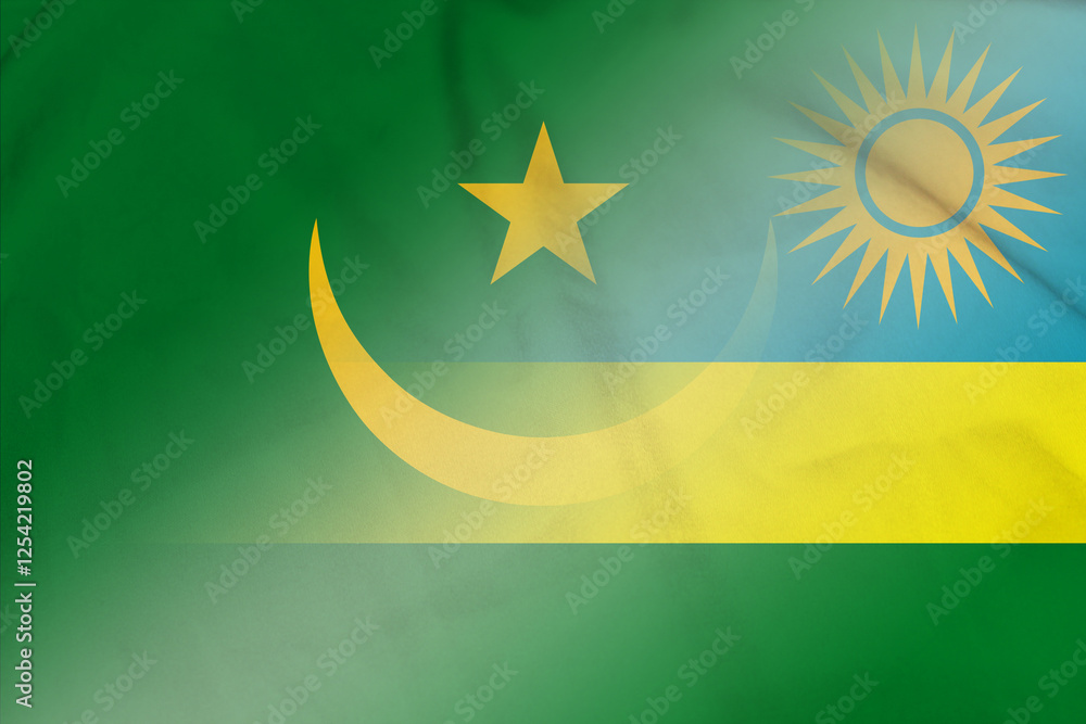Mauritania and Rwanda government flag transborder negotiation RWA MRT