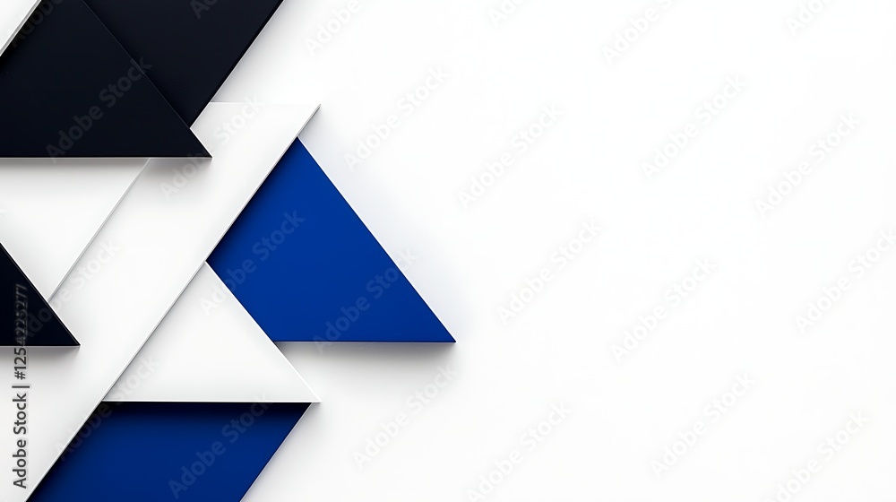 Abstract Geometric Design With Overlapping Triangles Abstract Geometric Design With Overlapping Triangles