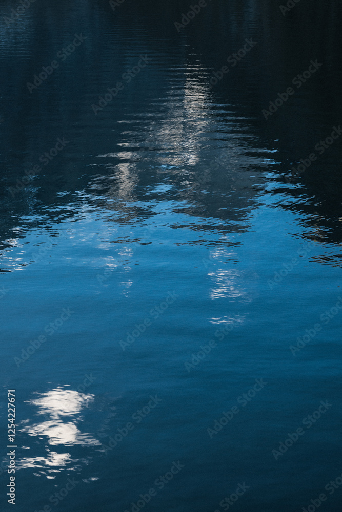 Fototapeta premium water textures in a mountainous lake.