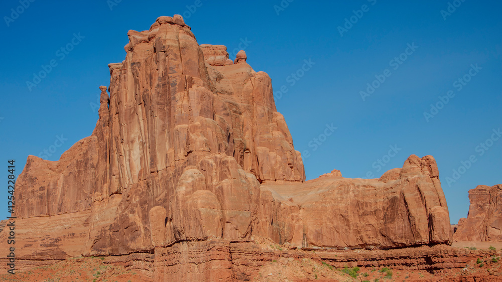 Views of the rock monuments found along Park Avenue in Arches National Park Views of the rock monuments found along Park Avenue in Arches National Park