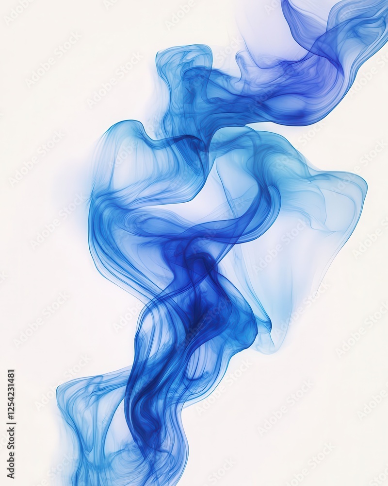 Abstract Blue Watercolor Paint Background with Marbled Ink Effects Abstract Blue Watercolor Paint Background with Marbled Ink Effects