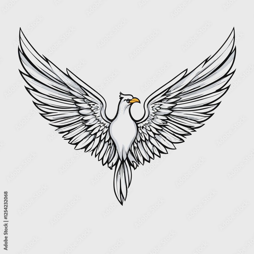 Obraz premium Unique and cool vector wings 