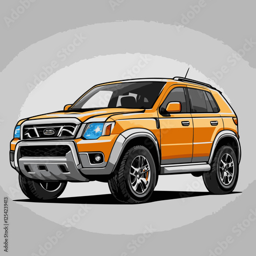 unique and cool suv vector car 