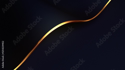This stock motion graphics video includes a clip of a Golden Flow Motion