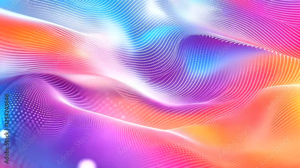 Dynamic web of gradient lines and interconnected dots forming an abstract network. Dynamic web of gradient lines and interconnected dots forming an abstract network.