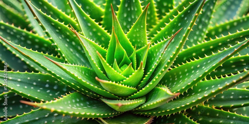 Detailed close-up of aloe vera plant with thick and fleshy green leaves Detailed close-up of aloe vera plant with thick and fleshy green leaves
