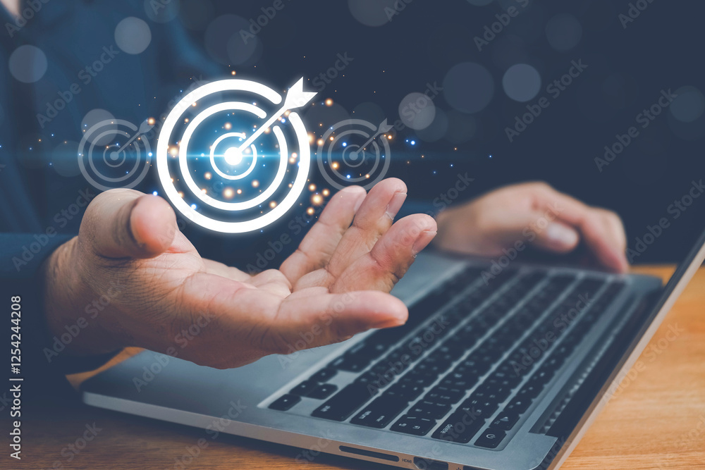 Startup business concept, businessman hands show goals and target for growing business, fast business success. Startup founder, network connection, idea generation, digital marketing. Startup business concept, businessman hands show goals and target for growing business, fast business success. Startup founder, network connection, idea generation, digital marketing.