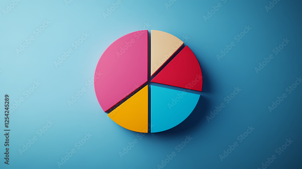 Colorful Pie Chart with Four Segments