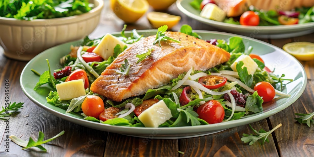 Fresh mixed greens and vegetables tossed in a zesty lemon vinaigrette Fresh mixed greens and vegetables tossed in a zesty lemon vinaigrette