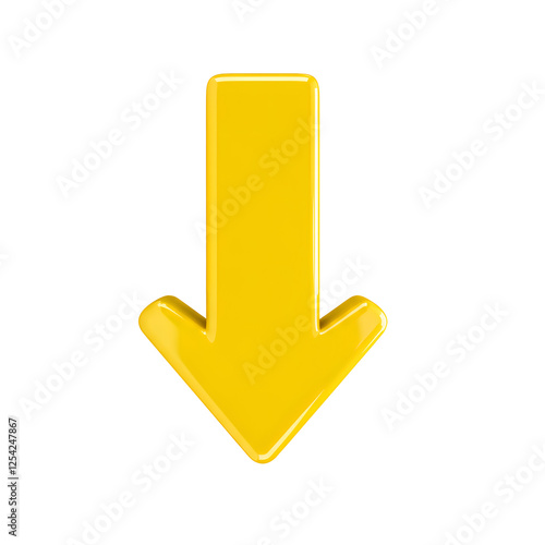 down yellow arrow PNG, yellow arrow png, cutout arrow, transparent arrow, isolated arrow, arrow clipart, arrow icon, pointing arrow, direction arrow