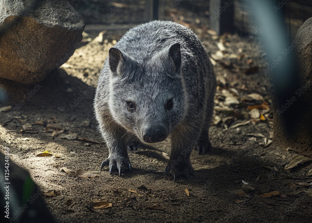 Naklejka premium wild boar in the woods