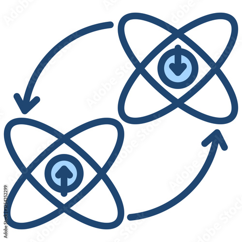 Entanglement Blue Icon