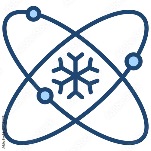 Quantum Annealing Blue Icon