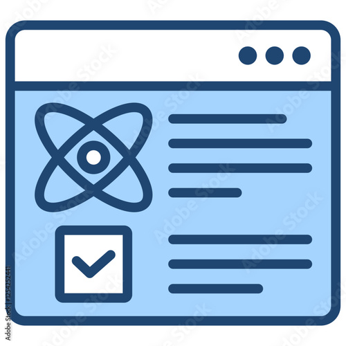 Quantum Register Blue Icon