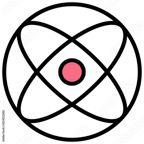 Qubit Outline Color Icon