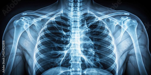 A chest X-ray image showing a collapsed lung with hyperinflation of the opposite lung and mediastinal shift to the left side, chest x ray, collapsed lung photo