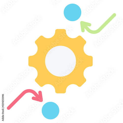 Decoherence Flat Icon