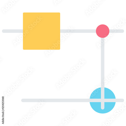 Bell State Flat Icon