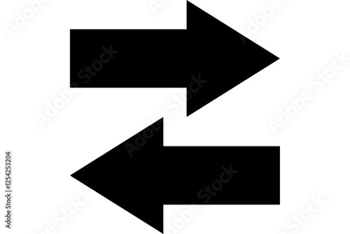 Black alternate arrows icon